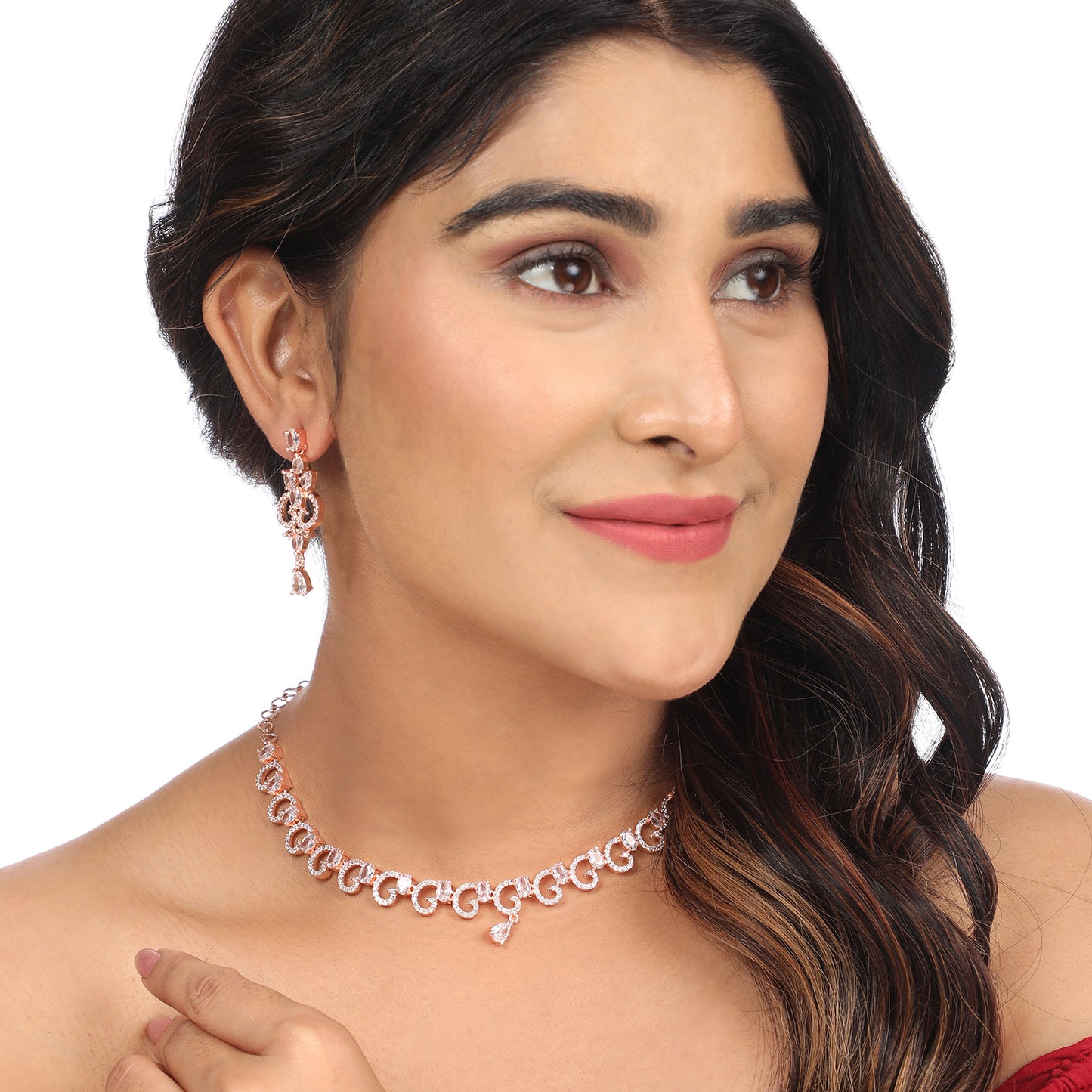 Opal Touch - Fine Infinity Necklace -