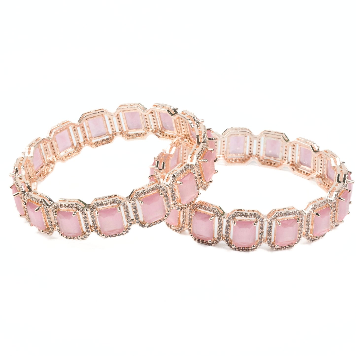 Divine Rectangle AD Bangles (Pack of 2)