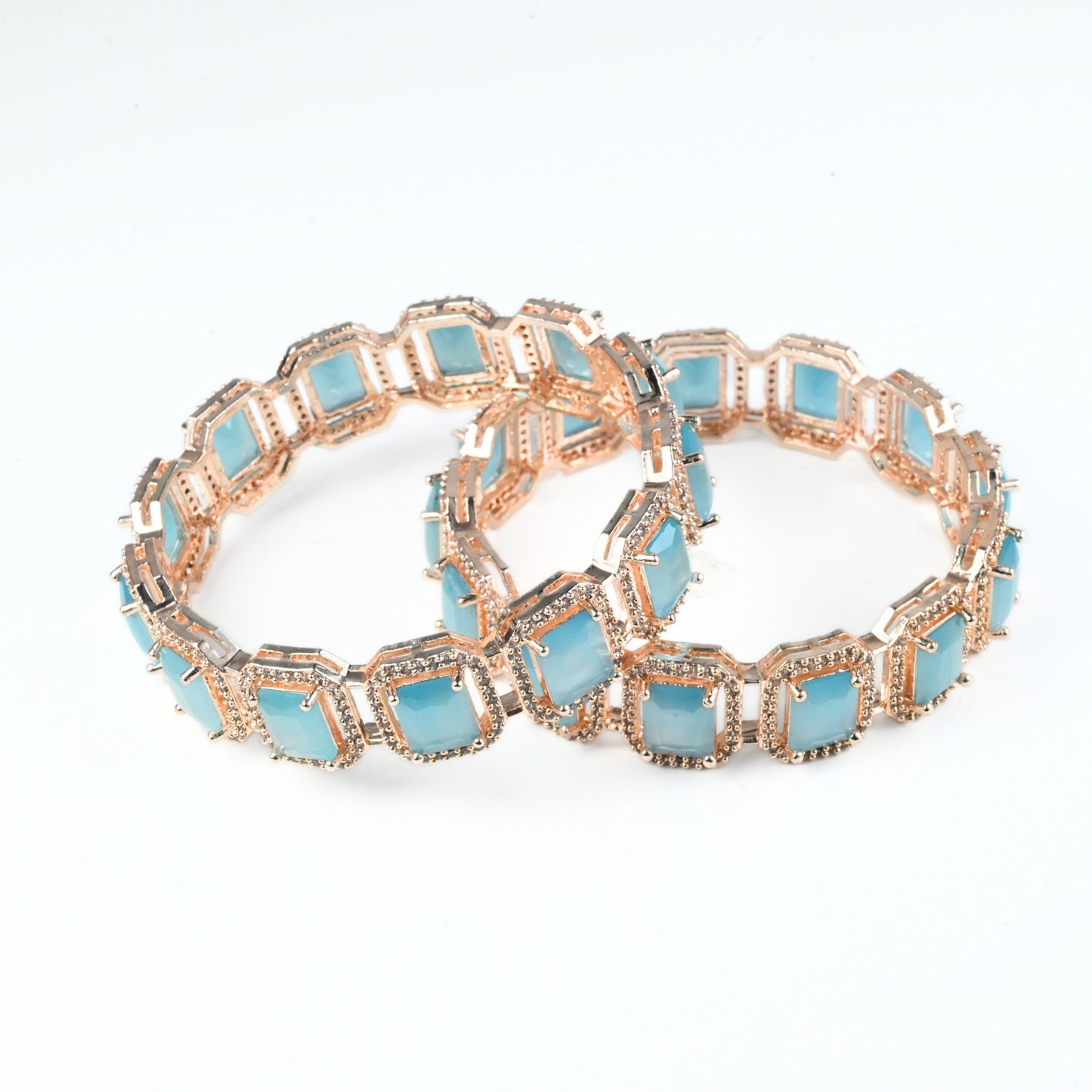 Divine Rectangle AD Bangles (Pack of 2)