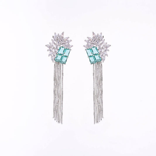 Opal Touch - Turquoise Twilight Earrings - Earrings