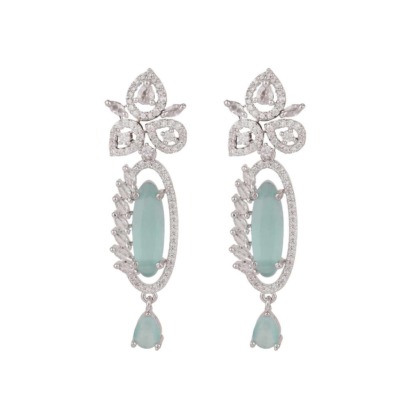 Fresh Mint Dangle Earrings - Opal Touch