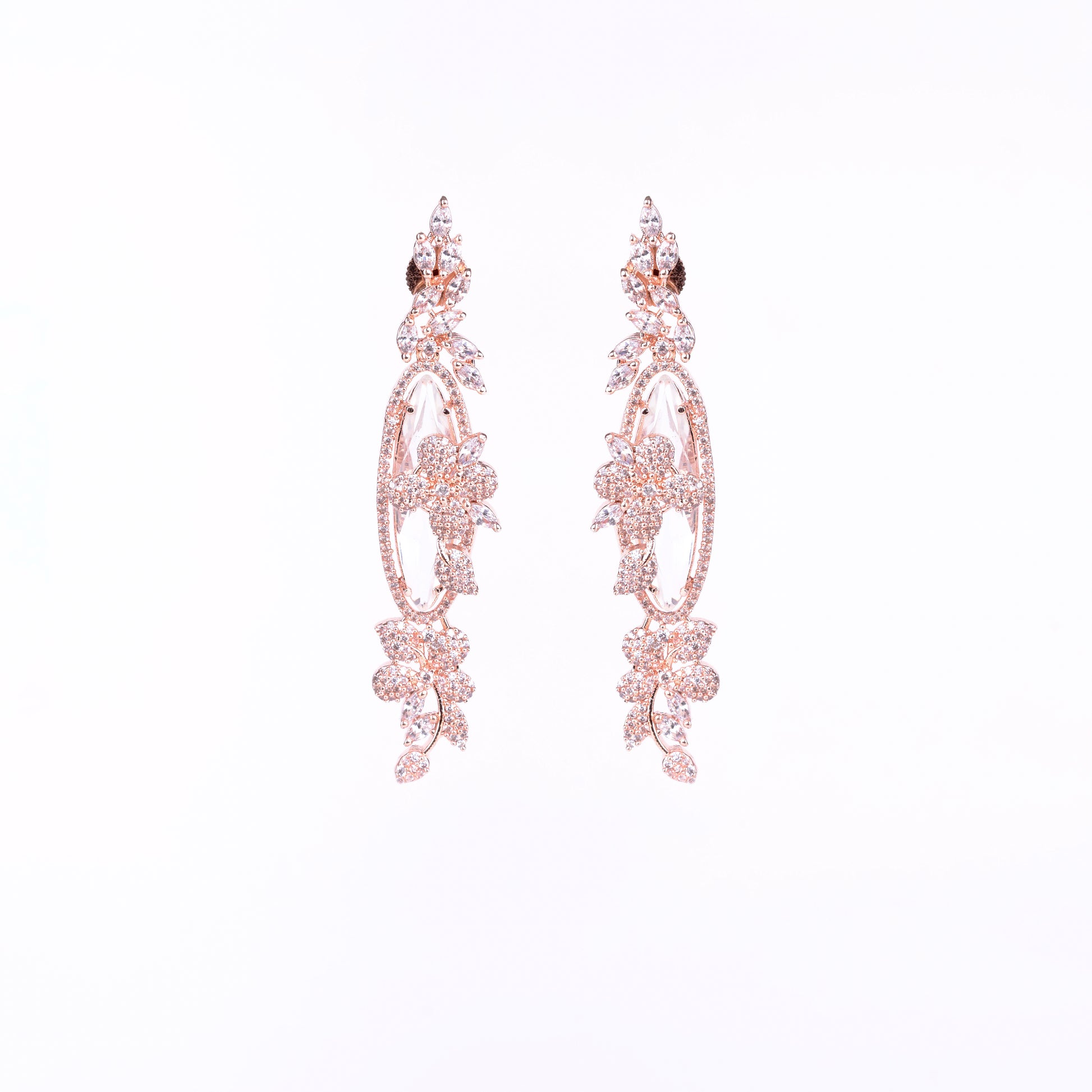 Rose Gold Serenade Earrings - Opal Touch