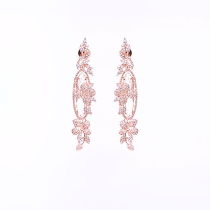 Rose Gold Serenade Earrings - Opal Touch