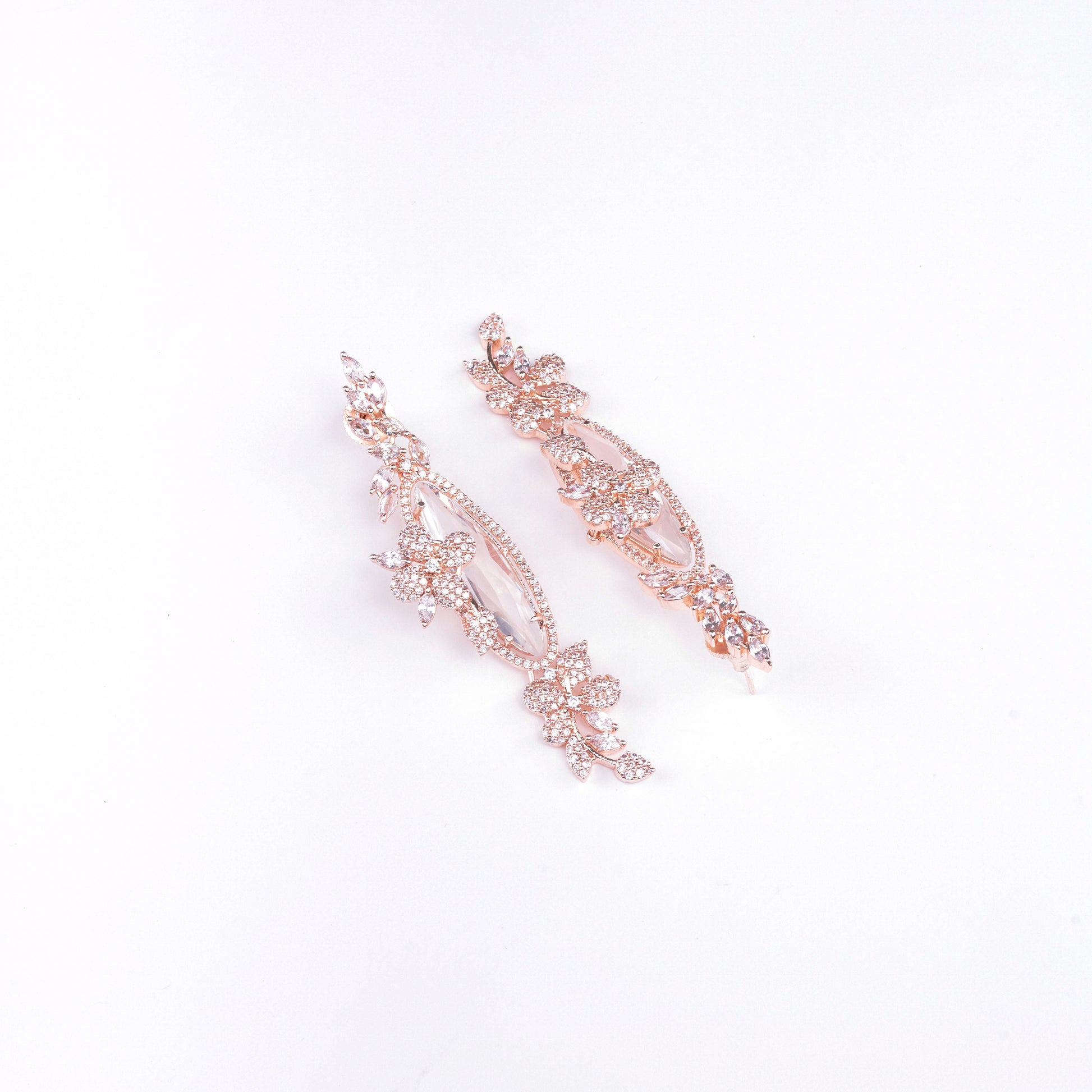 Rose Gold Serenade Earrings - Opal Touch