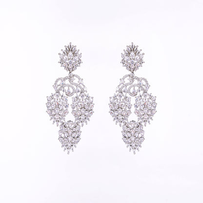 Divine Rhodium Studs - Opal Touch