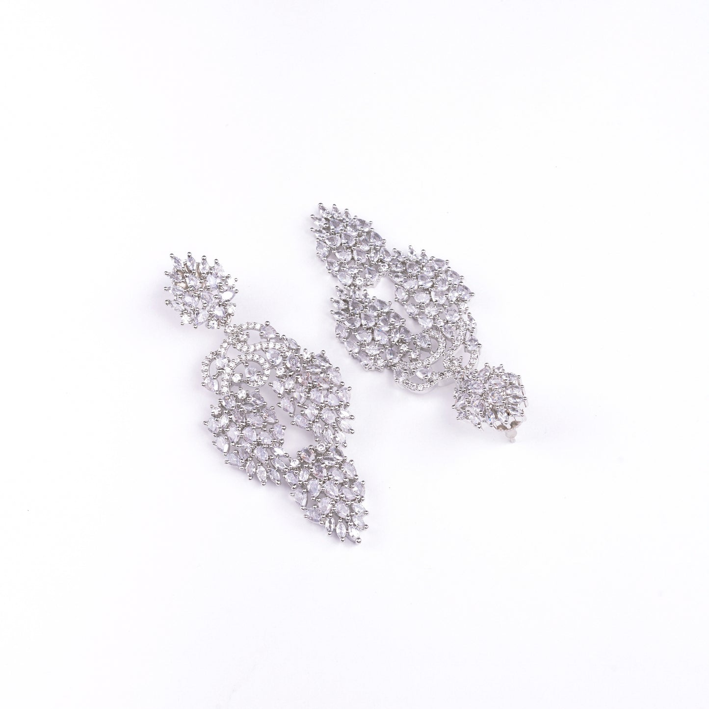 Divine Rhodium Studs - Opal Touch