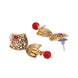 Opal Touch - 3 Layered Multicolor Polki Kundan Moti Mala Necklace - Opal Touch - Necklace