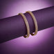 Opal Touch - 3 Line AD Studed Gold Plated Bangles (Pack of 2) - Bangles