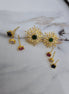 Earrings - 4 Color Interchangeable Dynamic Golden Studs - Opal Touch