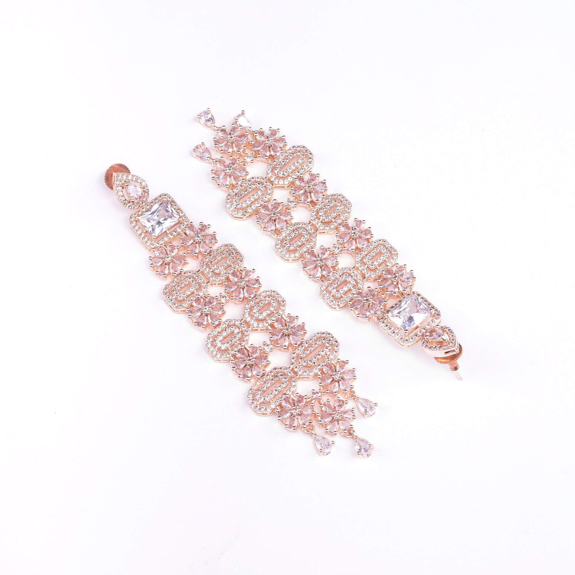 Rose Gold Delight Studs - Opal Touch