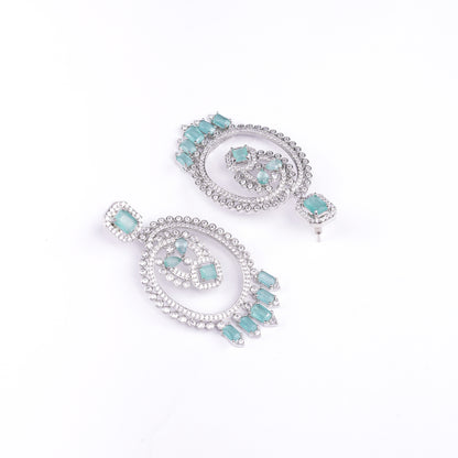 Green Cascade Studs - Opal Touch