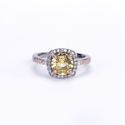 Two-Tone Sparkle Ring