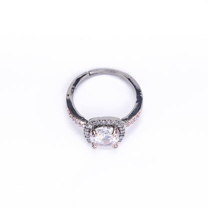 Two-Tone Sparkle Ring