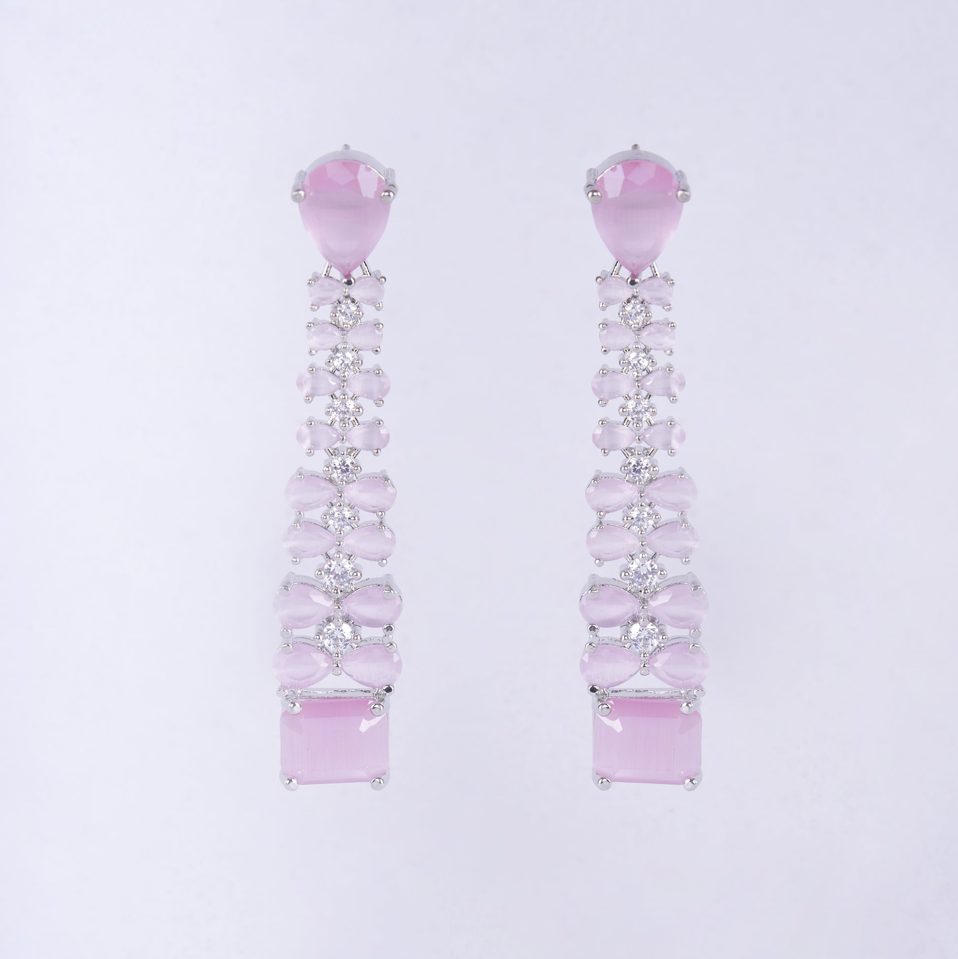 Vivid Crystal Dangle Earrings - Opal Touch