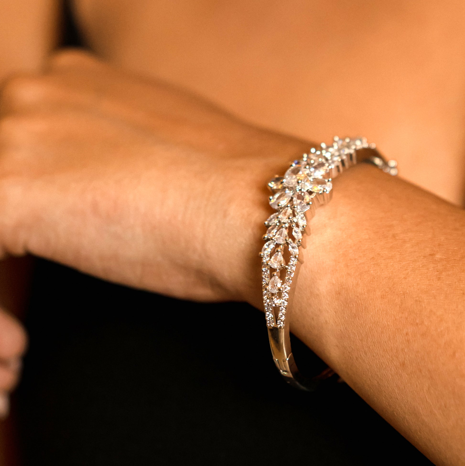 Radiance in White Rhodium Bracelet - Opal Touch