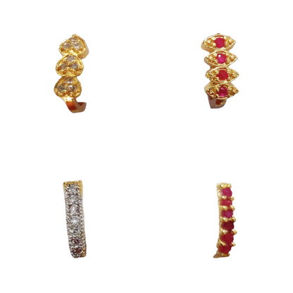 Multicolor Beauty Nose Pin Set (Pack of 4) - Opal Touch