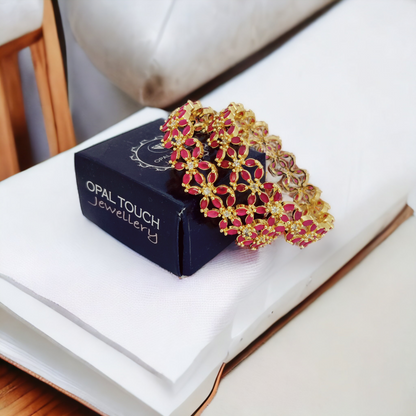 Star Gold Plated Bangles (Pack of 2)