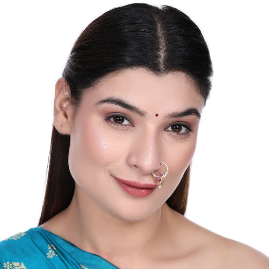 CZ Triple Tone Nose Pin