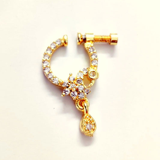 Opal Touch - Gold Gleam Nose Pin - Nose pin