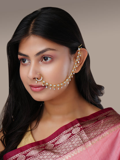 Ivory Elegance Nose Pin