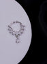 Septum AD Rhodium Plated Nose Pin