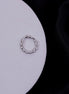 Hoop Rhodium Plated AD Nose Pin