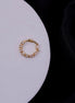 Elegant Gold Plated AD Nose Pin