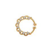 Adorned Gold Plated AD Nose Ring