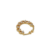 Adorned Gold Plated AD Nose Ring