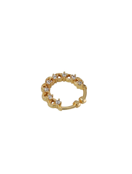 Adorned Gold Plated AD Nose Ring