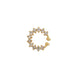 Adorned Hoop Gola Plated AD Nose Pin
