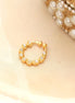 Wavy Hoop Gold Plated AD Nose Pin