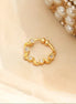 Hoop Wave Gold Plated AD Nose Pin