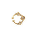 Teardrop Gold Plated AD Nose Pin