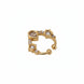 Teardrop Gold Plated AD Nose Pin