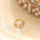 Teardrop Gold Plated AD Nose Pin