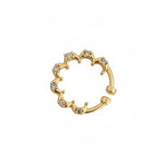 Spiral Hoop Gold Plated AD Nose Pin