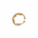 Spiral Wave Hoop Gold Plated AD Nose Pin