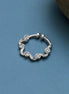 Spiral Hoop Rhodium Plated AD Nose Pin