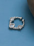 Teardrop Rhodium Plated AD Nose Pin