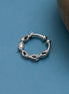 Marquise Rhodium Plated AD Nose Pin
