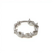 Marquise Rhodium Plated AD Nose Pin