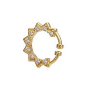 Gold Plated Star CZ Nose Pin