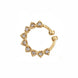 Gold Plated Teardrop CZ Nose Pin