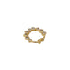 Gold Plated Teardrop CZ Nose Pin