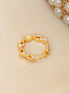 Gold Plated Twisted Loop CZ Nose Pin