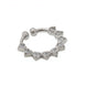 Rhodium Plated Heart Shape CZ Nose Pin