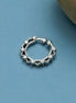Rhodium Plated Round CZ Nose Pin