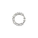 Rhodium Plated Round CZ Nose Pin