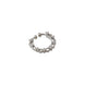 Rhodium Plated Round CZ Nose Pin